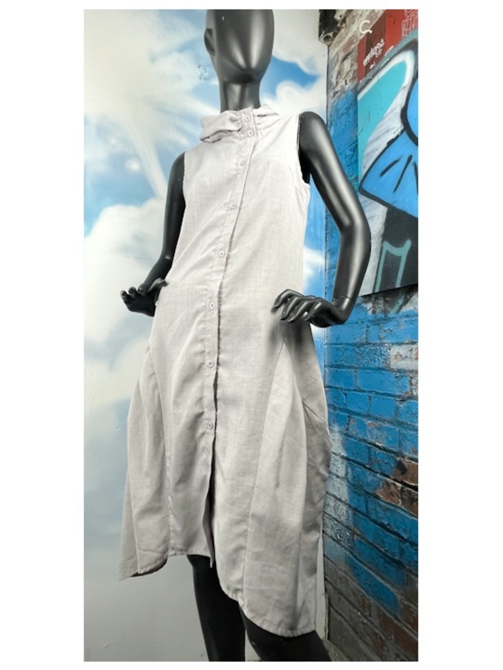 Cute and unique lightweight summer midi dress with pockets